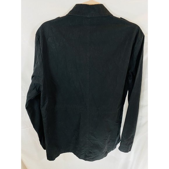 Forever 21 Button Up Shirt Medium Black Long-Sleeve Casual Mens. - Picture 6 of 9